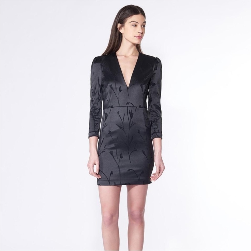 Veronica Beard Otto Puff Sleeve Mini Dress